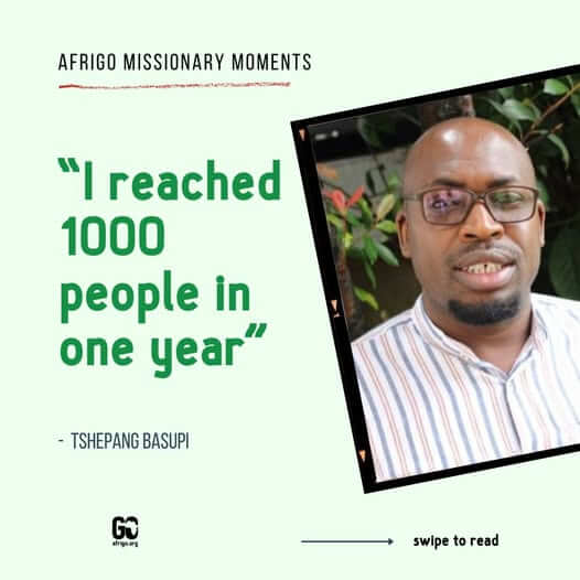 Missionary profile – Tshepang Basupi
